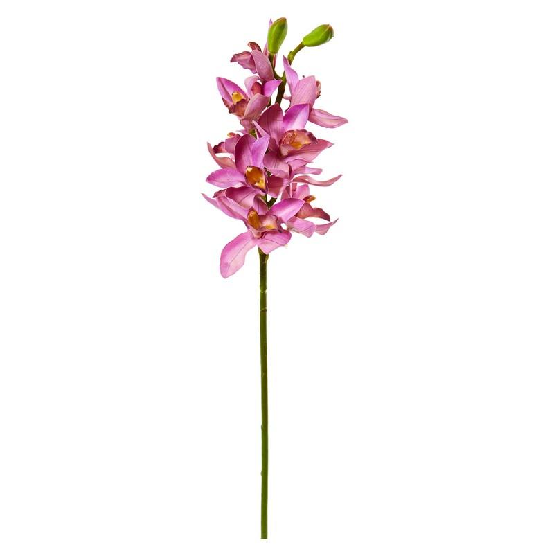 30" Cymbidium Orchid Artificial Flower (Set of 6)