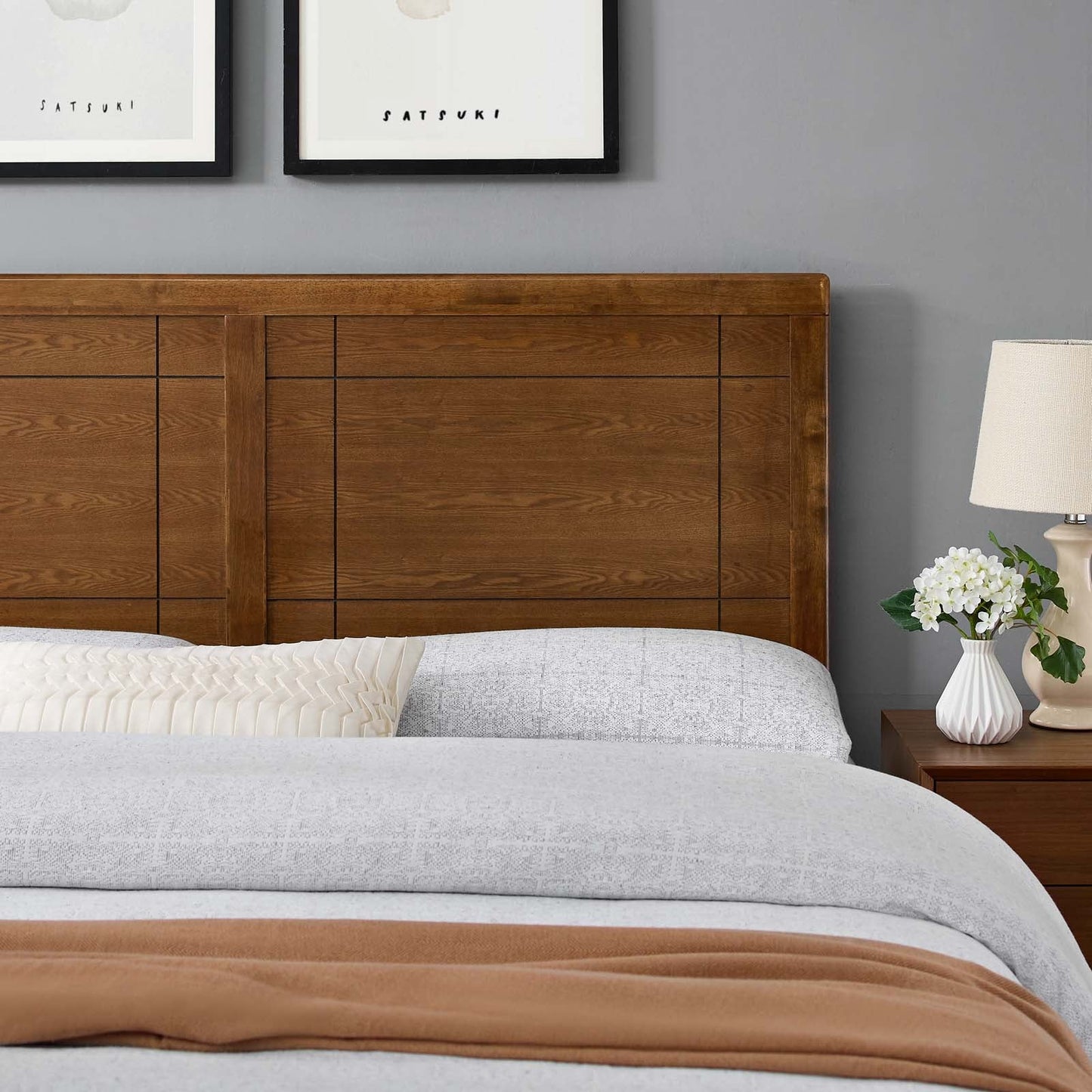 Archie Wood King Headboard by Modway