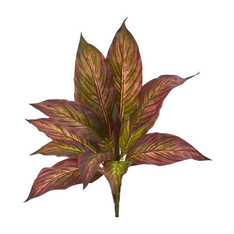 17" Musa Leaf Bush Artificial Plant (Set of 12)