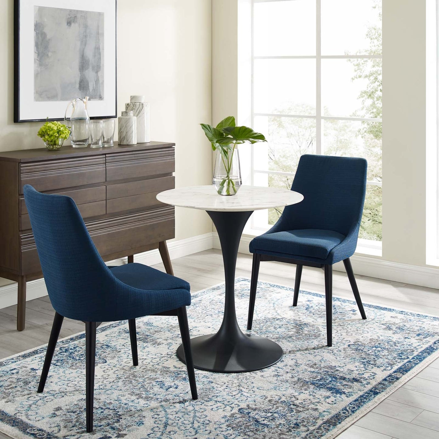 Lippa 28" Round Faux Marble Dining Table by Modway