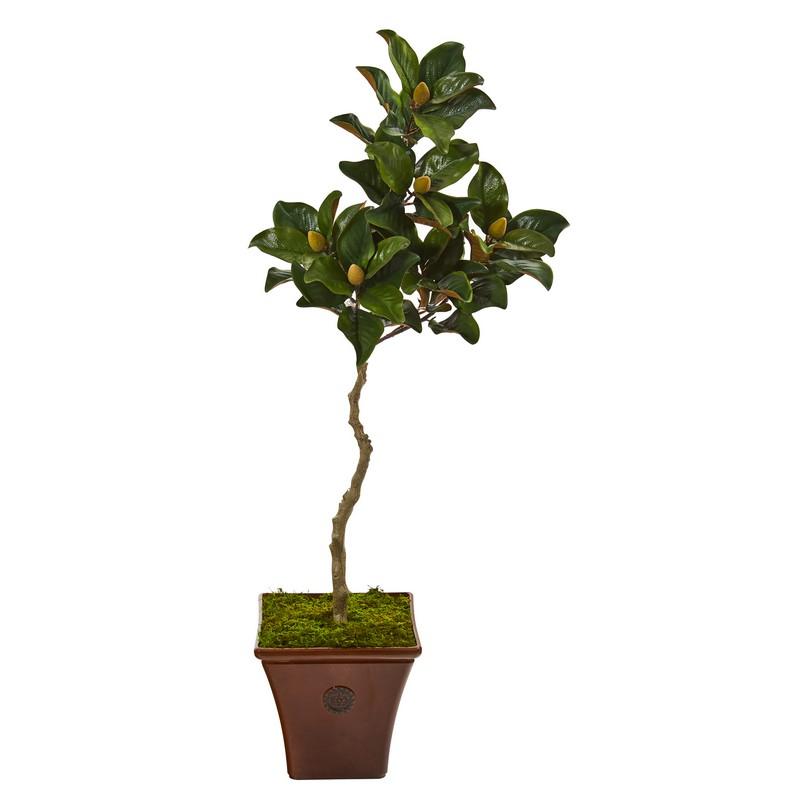 57" Magnolia Artificial Tree in Decorative Planter