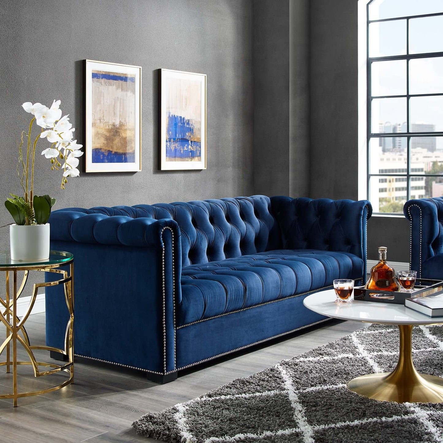 Heritage Performance Velvet Sofa by Modway