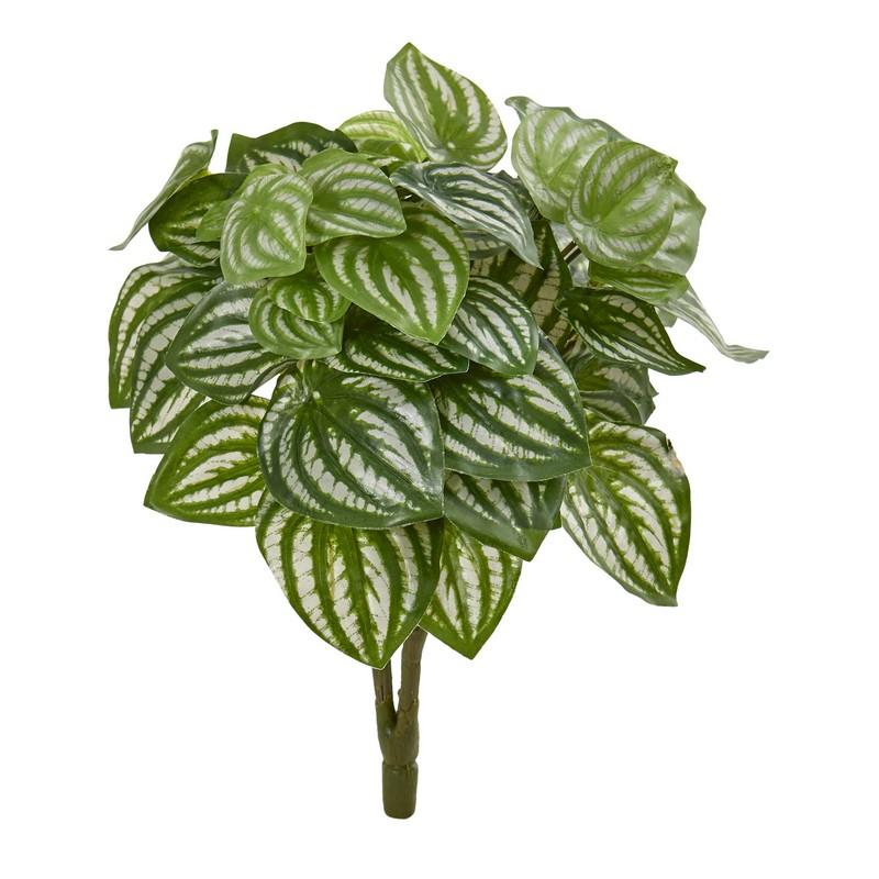14" Watermelon Peperomia Artificial Plant (Set of 6) (Real Touch)