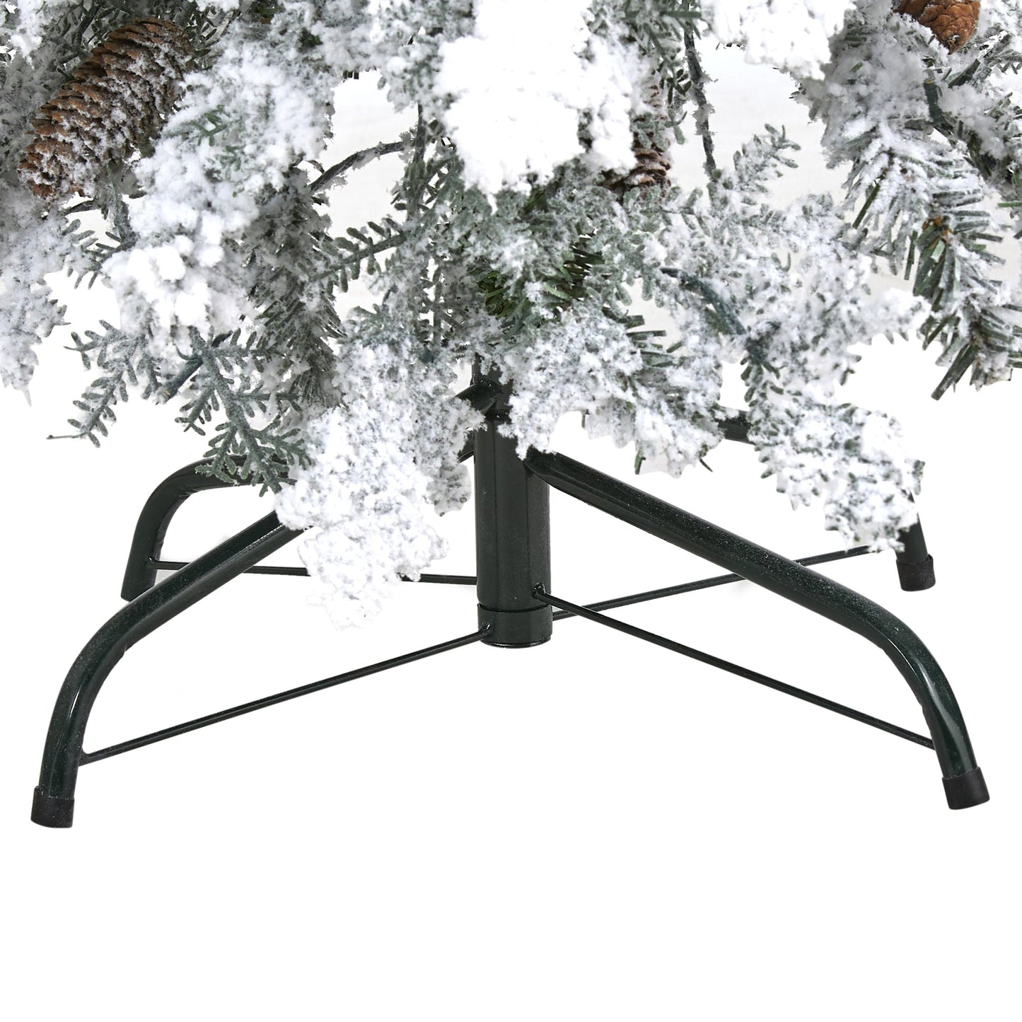 4' Flocked Montana Down Swept Spruce Artificial Christmas Tree