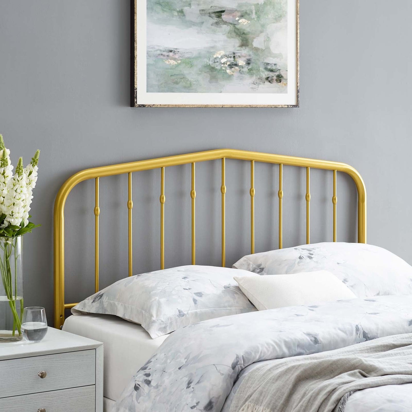 Lennon Metal Twin Headboard by Modway