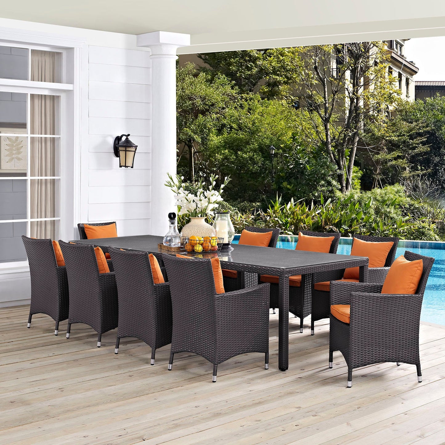 Convene 11 Piece Outdoor Patio Dining Set by Modway