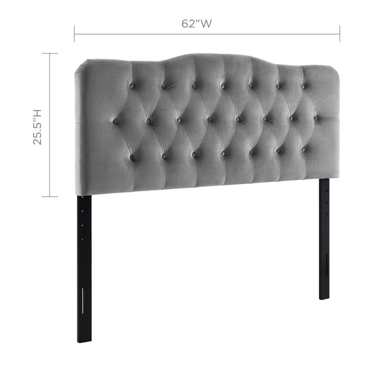 Annabel Diamond Tufted Performance Velvet Queen Headboard by Modway