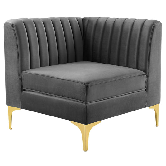 Triumph 4-Piece Channel Tufted Performance Velvet Sectional Sofa by Modway