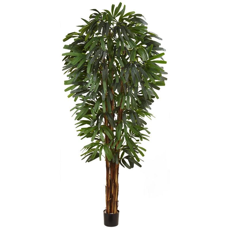 84" Raphis Silk Palm Tree