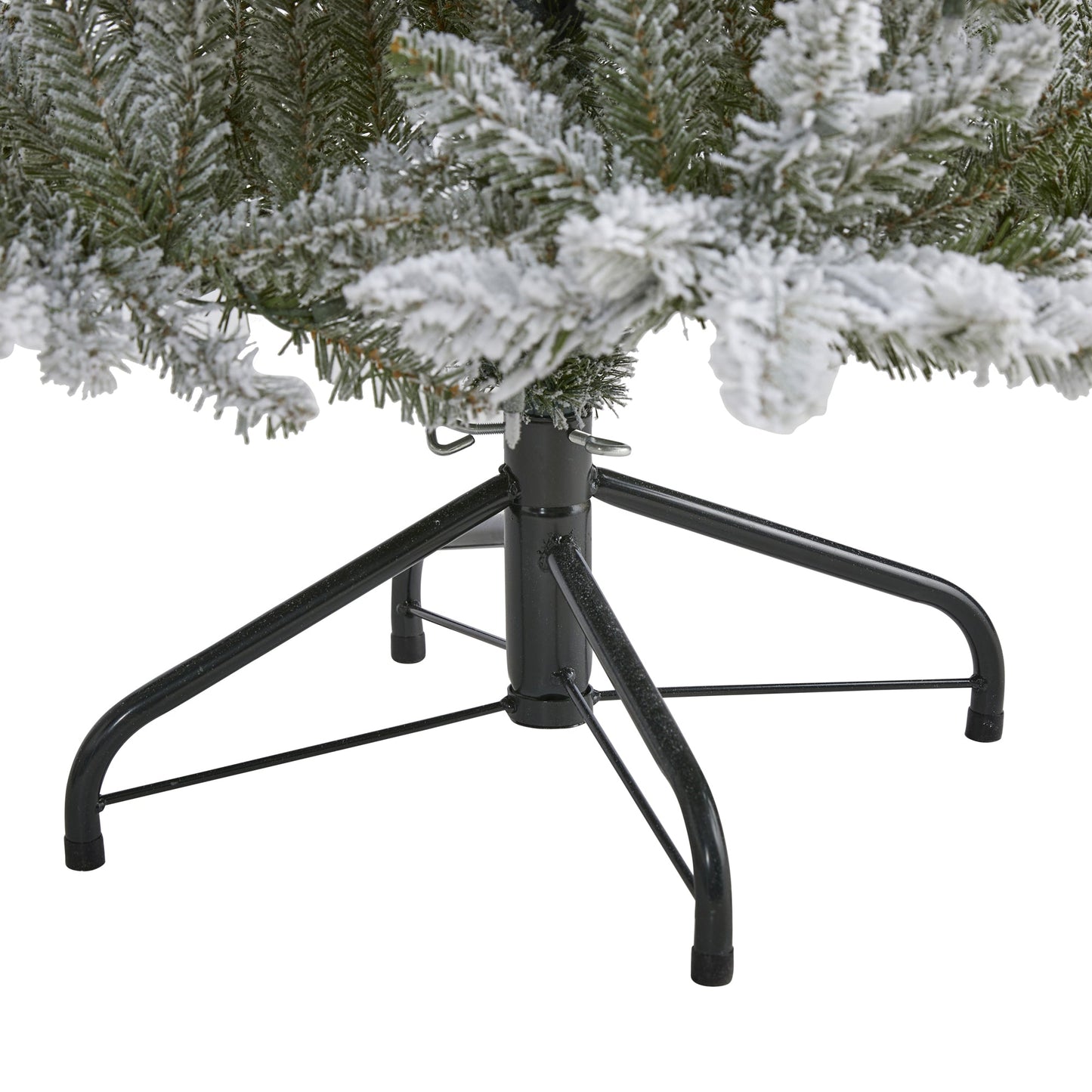 5' Flocked West Virginia Spruce Artificial Christmas Tree with 200 Clear Lights