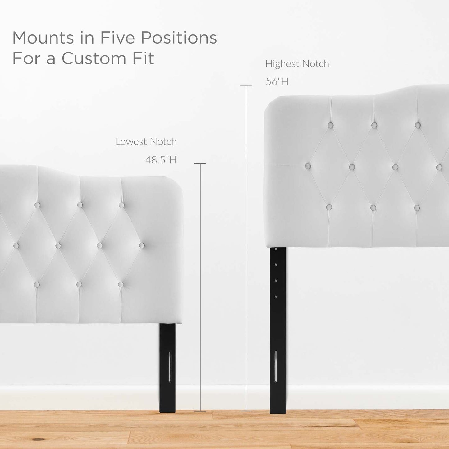 Annabel Diamond Tufted Performance Velvet Full Headboard by Modway
