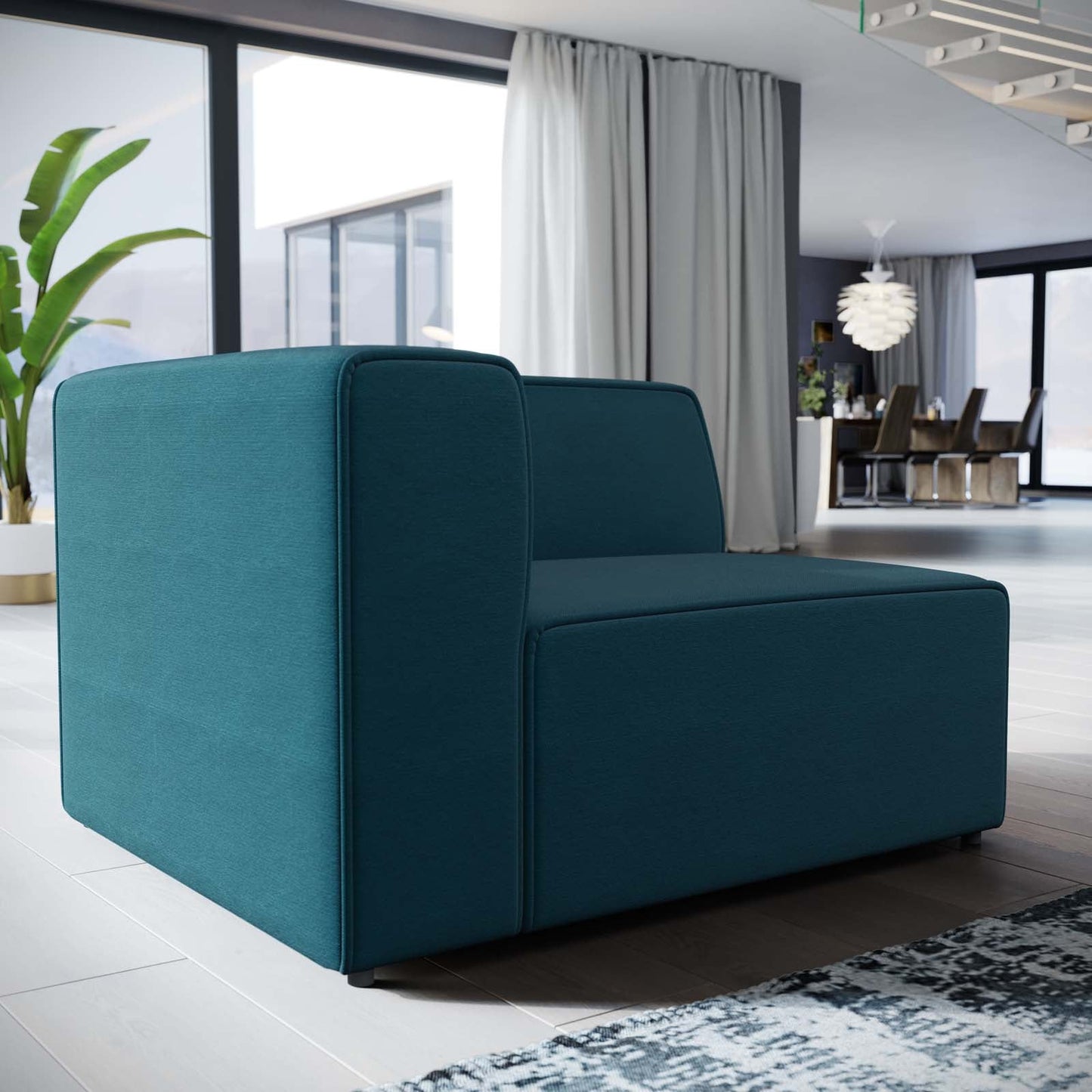 Mingle Fabric Left-Facing Sofa by Modway