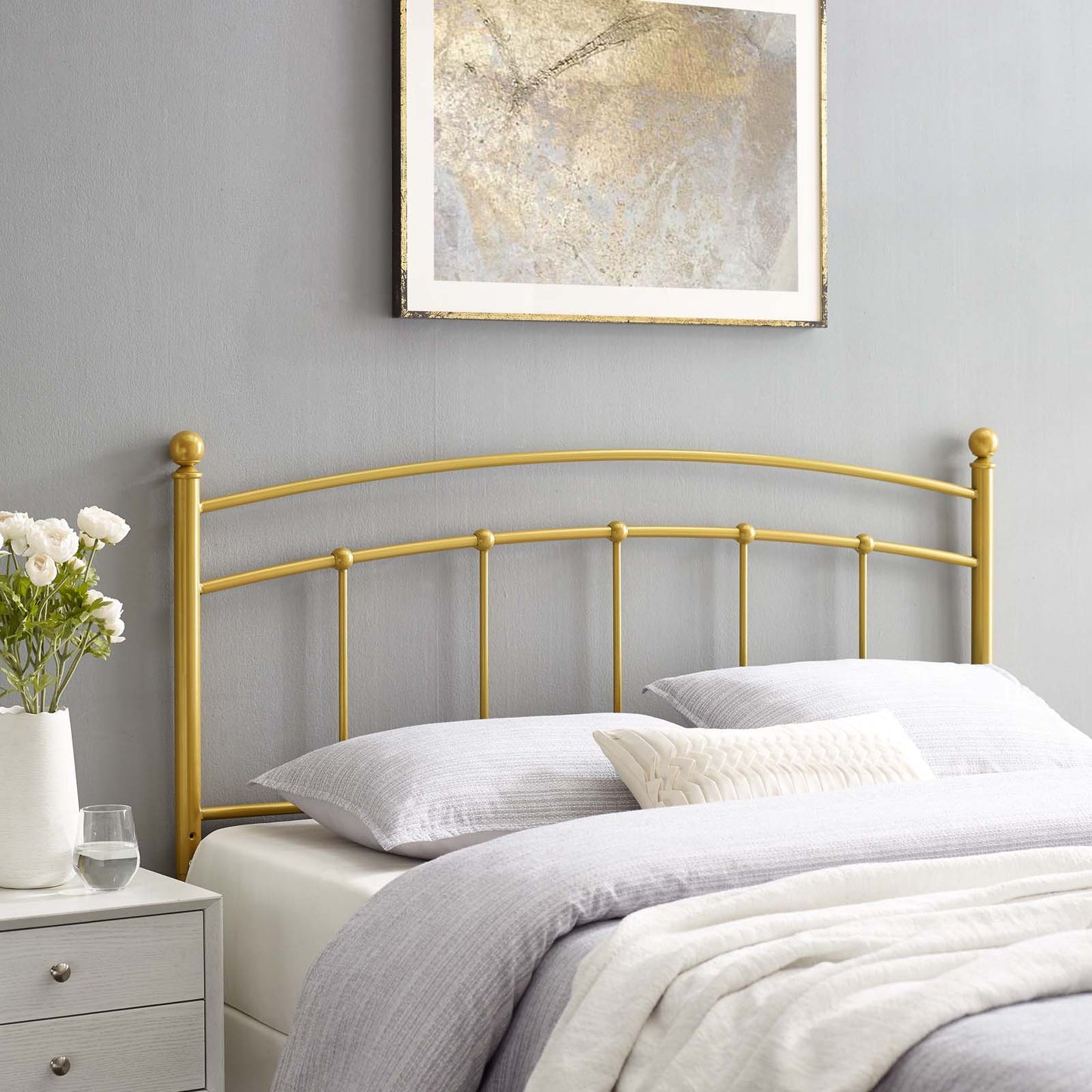 Abigail Metal Twin Headboard by Modway