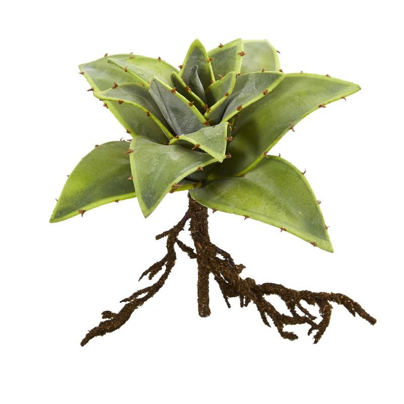 10" Succulent Artificial Plant with Roots (Set of 3)