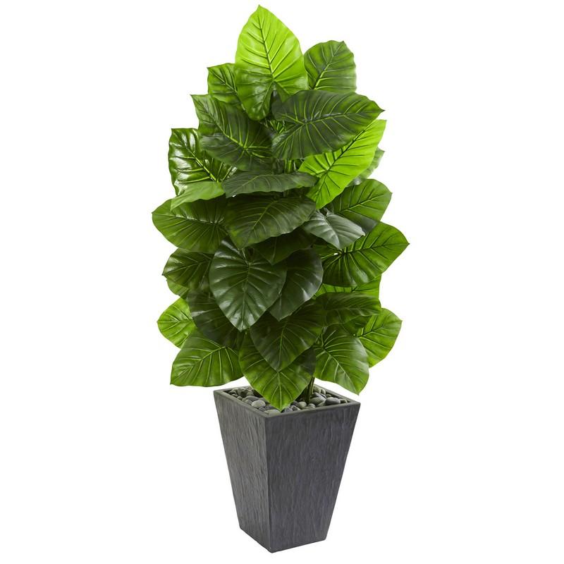 59" Taro Artificial Plant in Slate Finished Planter