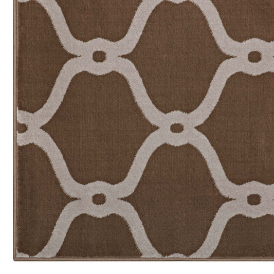 Beltara Chain Link Transitional Trellis 5x8 Area Rug by Modway