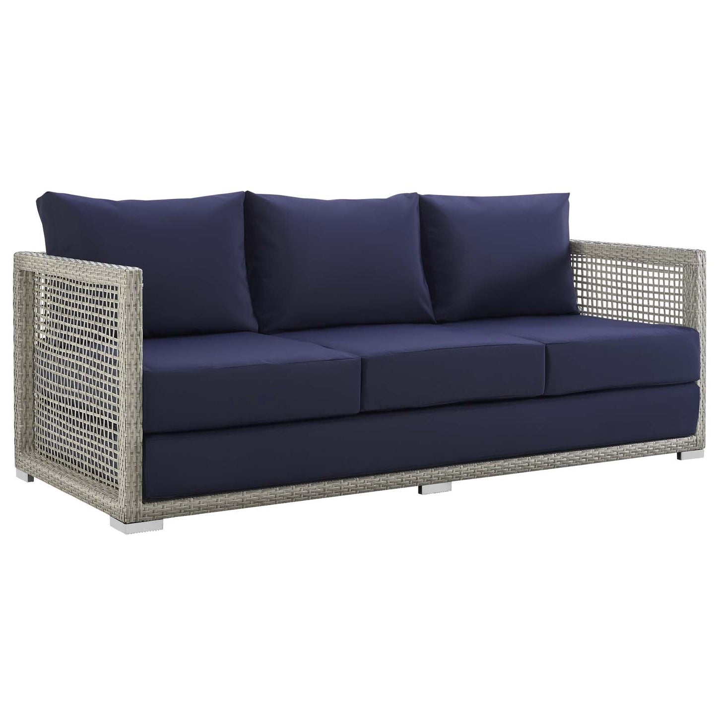 Aura 4 Piece Outdoor Patio Wicker Rattan Set by Modway