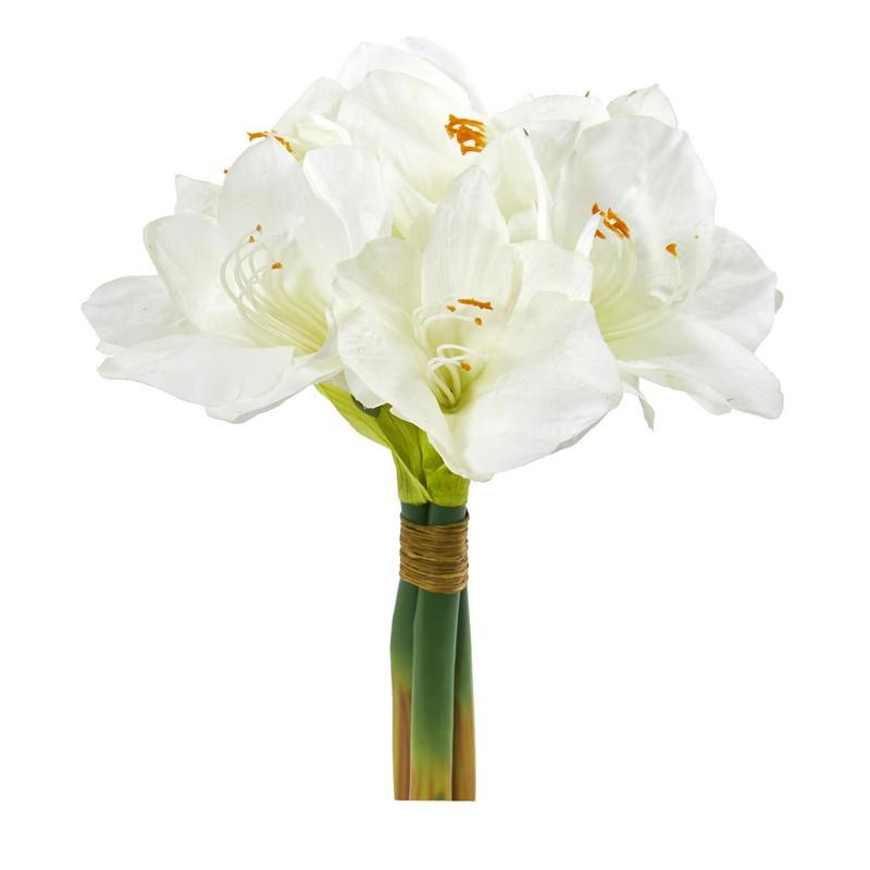 14" Amaryllis Bouquet Artificial Flower (Set of 3