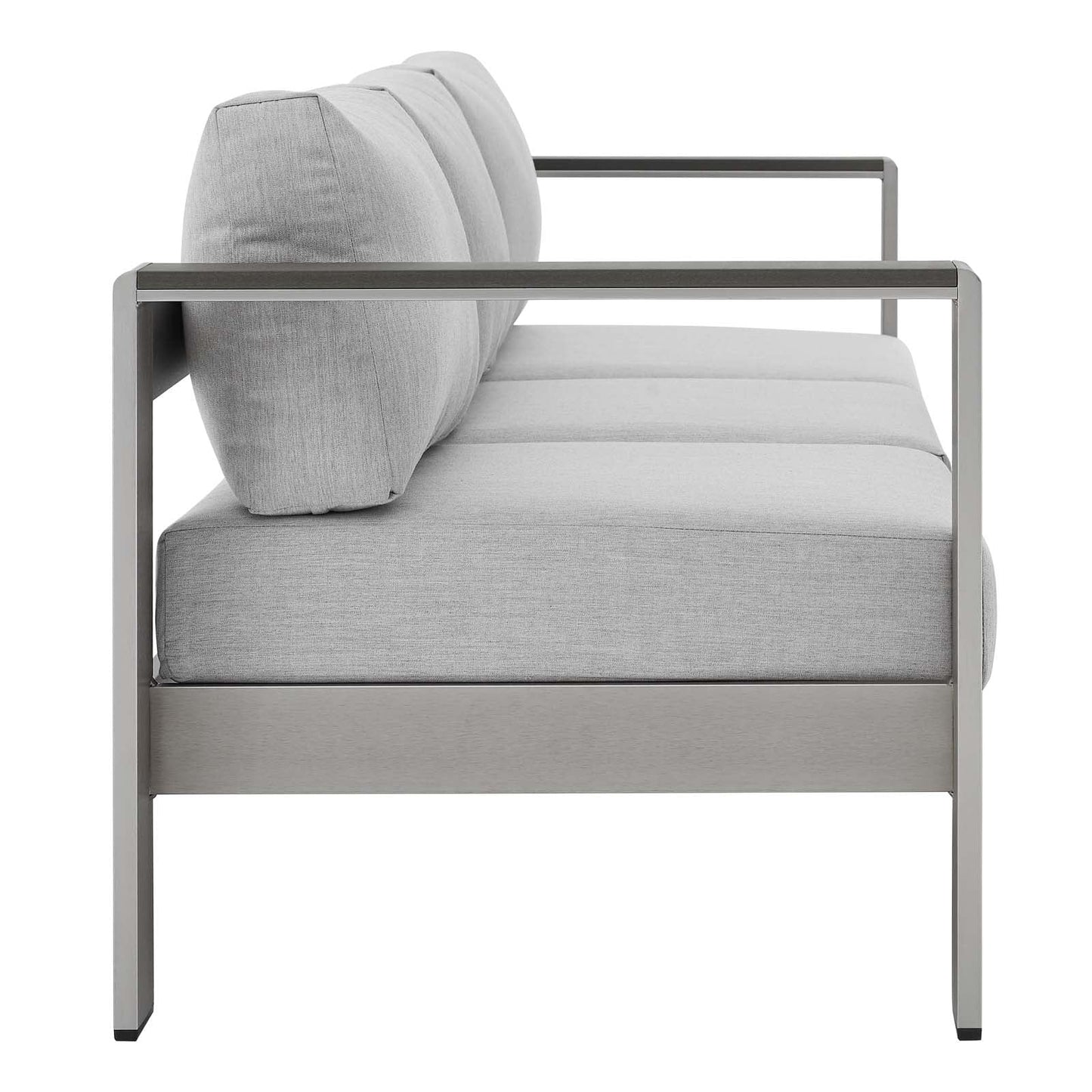 Shore 4 Piece Sunbrella¨ Fabric Outdoor Patio Aluminum Set by Modway