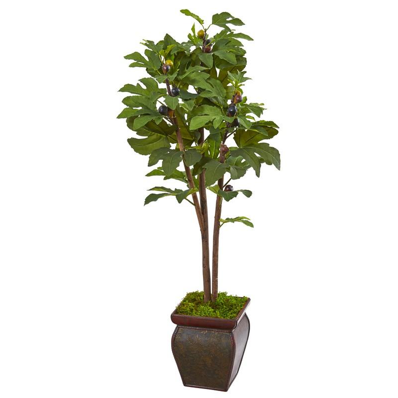 49" Fig Artificial Tree in Decorative Planter