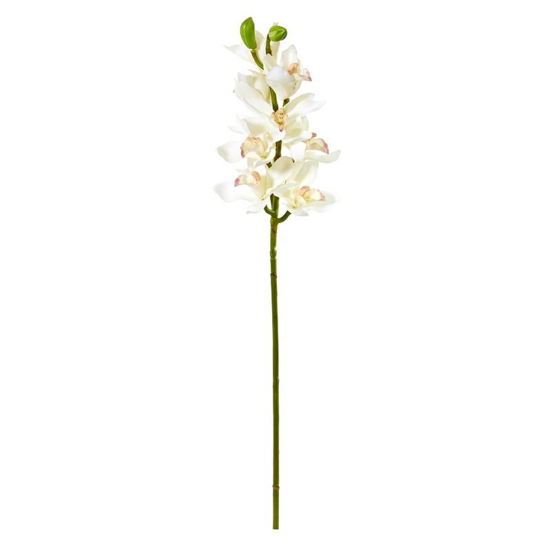 30" Cymbidium Orchid Artificial Flower (Set of 6)