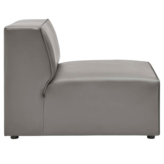 Mingle Vegan Leather Armless Chair by Modway