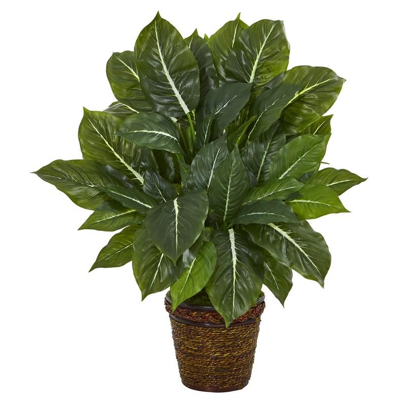 22" Evergreen Artificial Plant in Planter (Real Touch)
