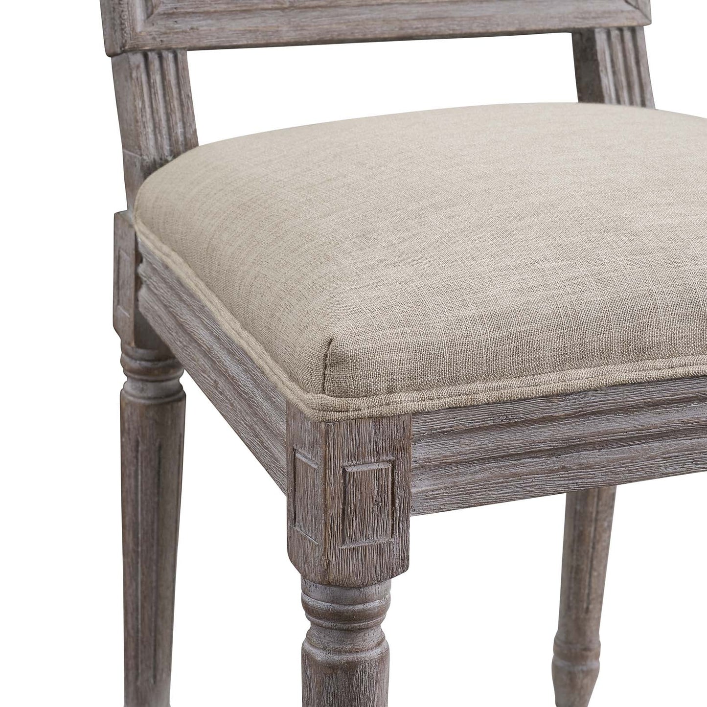Court Upholstered Fabric Dining Side Chair Set of 4 by Modway