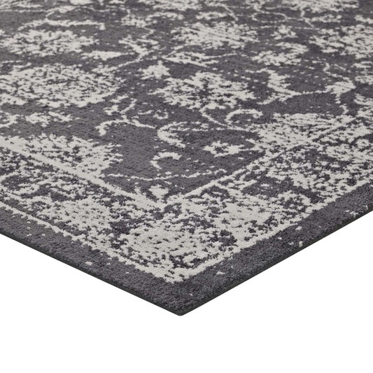 Kazia Distressed Floral Lattice 5x8 Area Rug by Modway