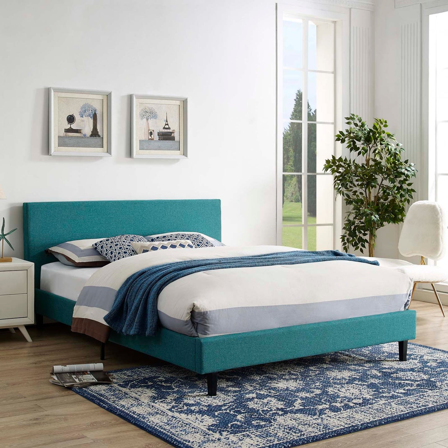 Anya Fabric Full Bed by Modway