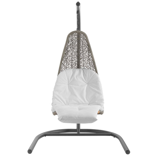 Landscape Hanging Chaise Lounge Outdoor Patio Swing Chair by Modway