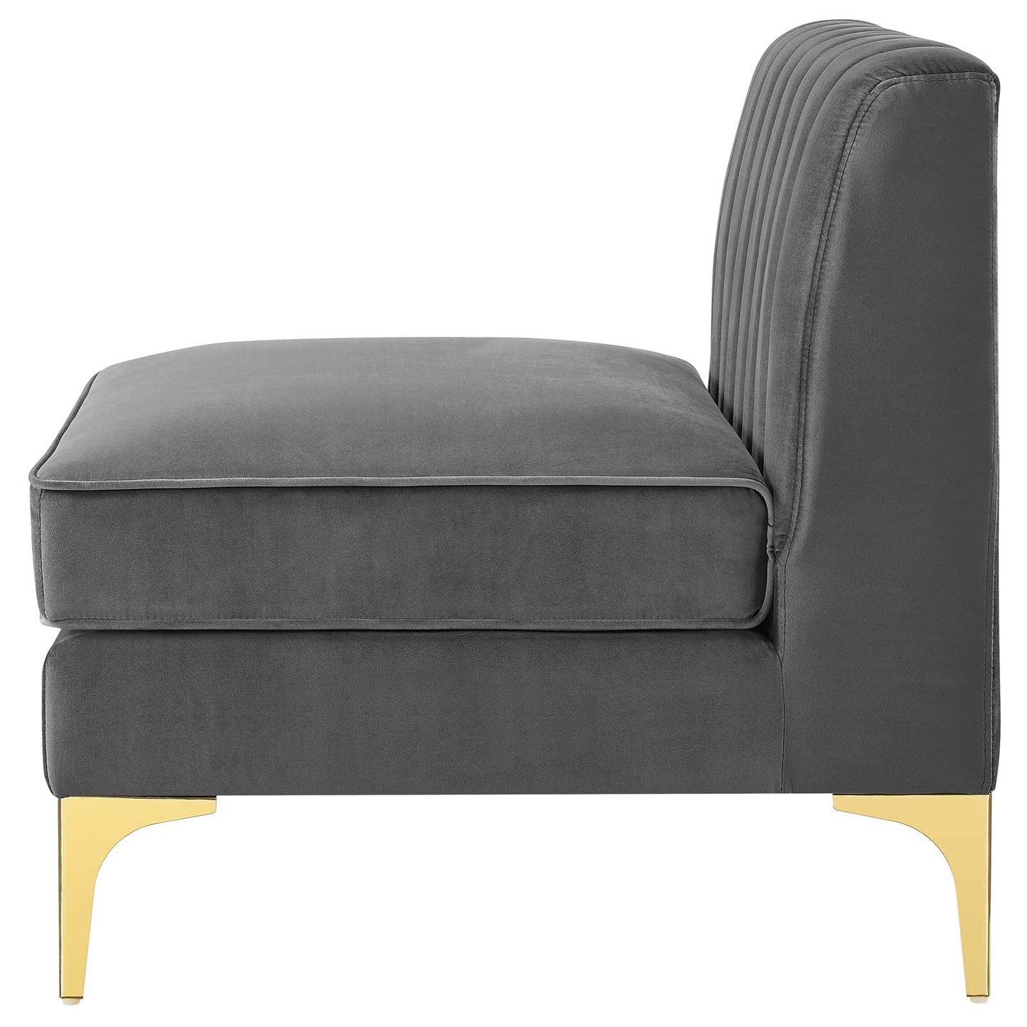 Triumph 5-Piece Channel Tufted Performance Velvet Sectional Sofa by Modway