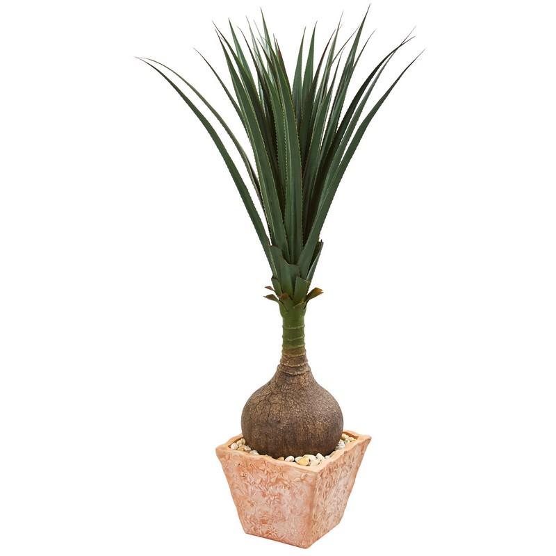 58" Yucca Artificial Plant in Terra Cotta Planter