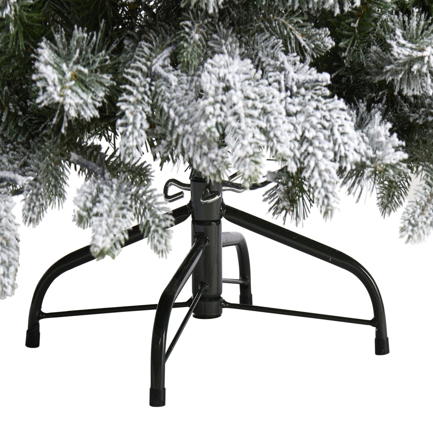 4' Flocked Full Bodied Swedish Spruce Artificial Christmas Tree w/170 Clear LED