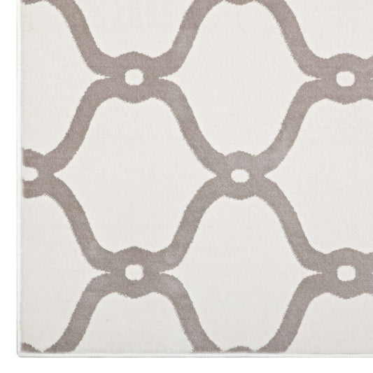 Beltara Chain Link Transitional Trellis 8x10 Area Rug by Modway