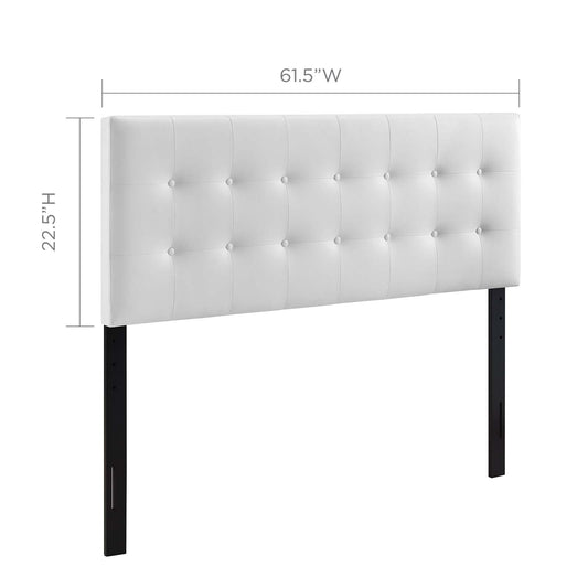 Emily Upholstered Vinyl Queen Headboard by Modway