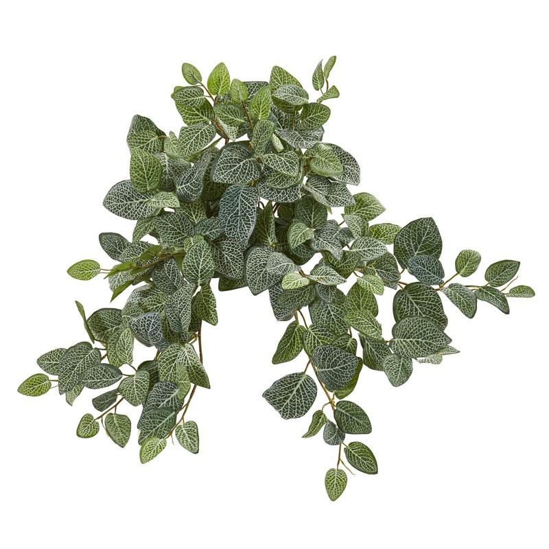 20" Fittonia Artificial Hanging Bush (Set of 4)