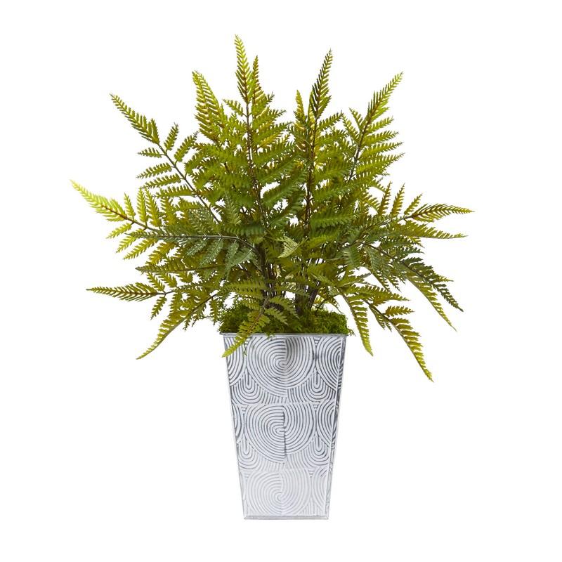 15" Fern Artificial Plant in Planter
