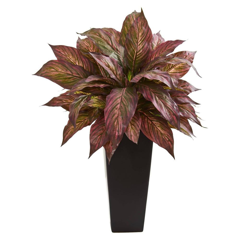 27" Musa Artificial Plant in Black Planter