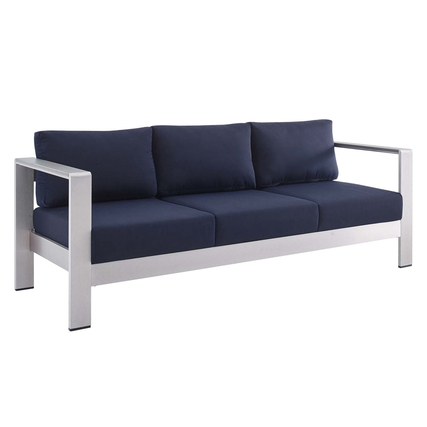 Shore 3 Piece Sunbrella¨ Fabric Outdoor Patio Aluminum Set by Modway