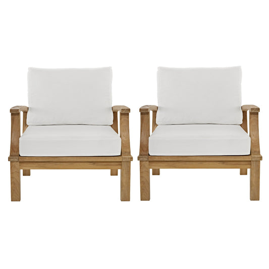 Marina 2 Piece Outdoor Patio Teak Set by Modway