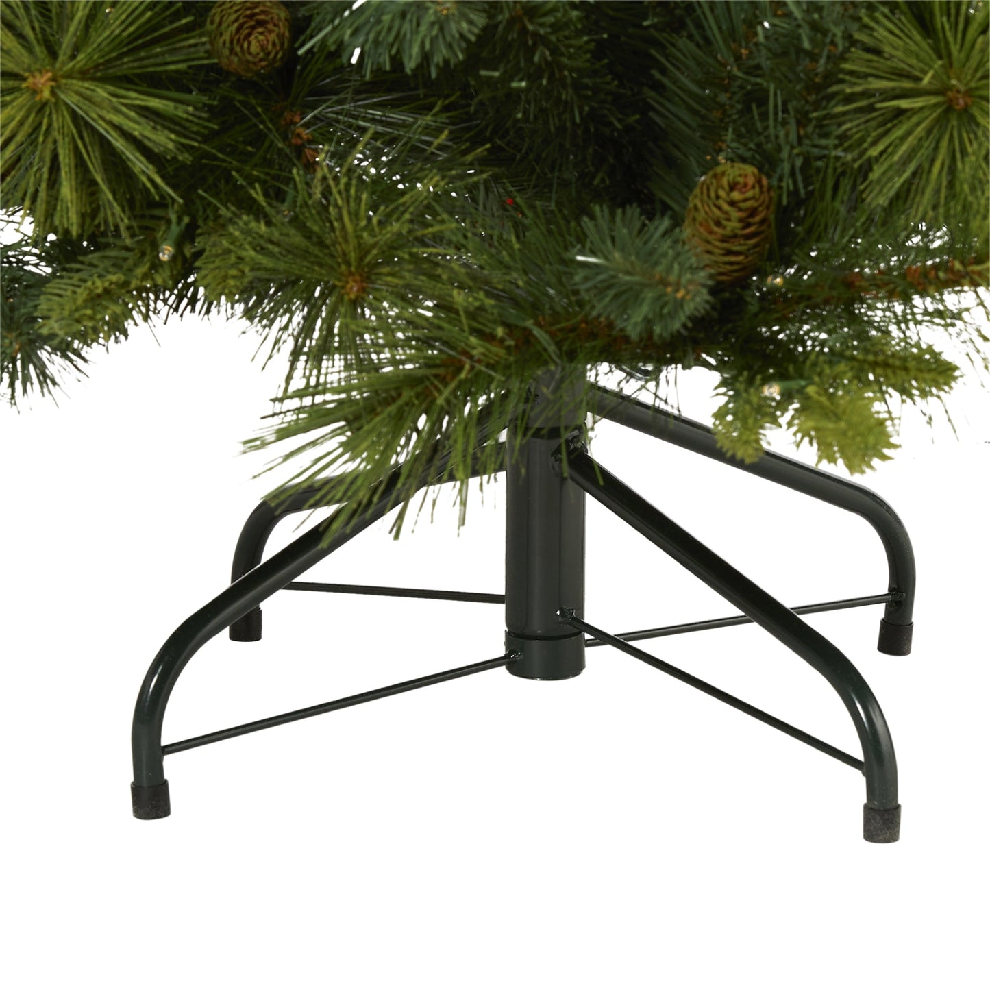 4' North Carolina Mixed Pine Artificial Christmas Tree w/ 130 Warm White LED