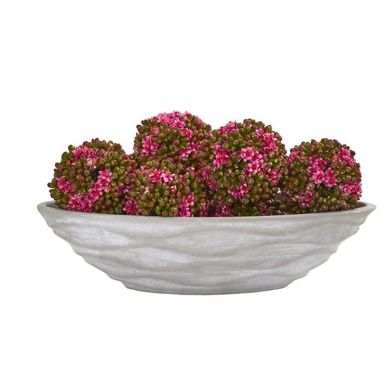 4" Artificial Kalanchoe Ball (Set of 6)