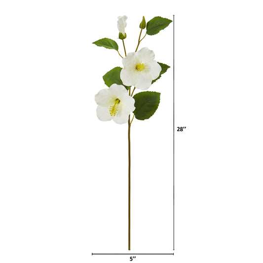 28" Hibiscus Artificial Flower (Set of 12)