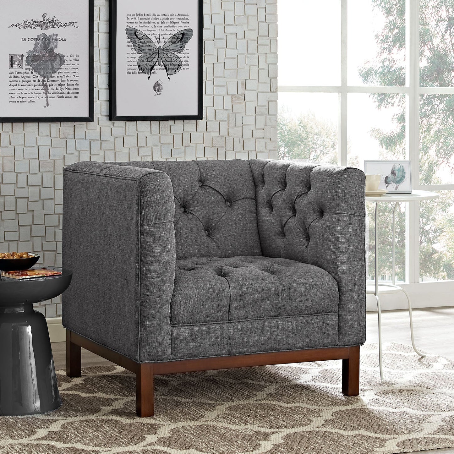 Panache Upholstered Fabric Armchair by Modway