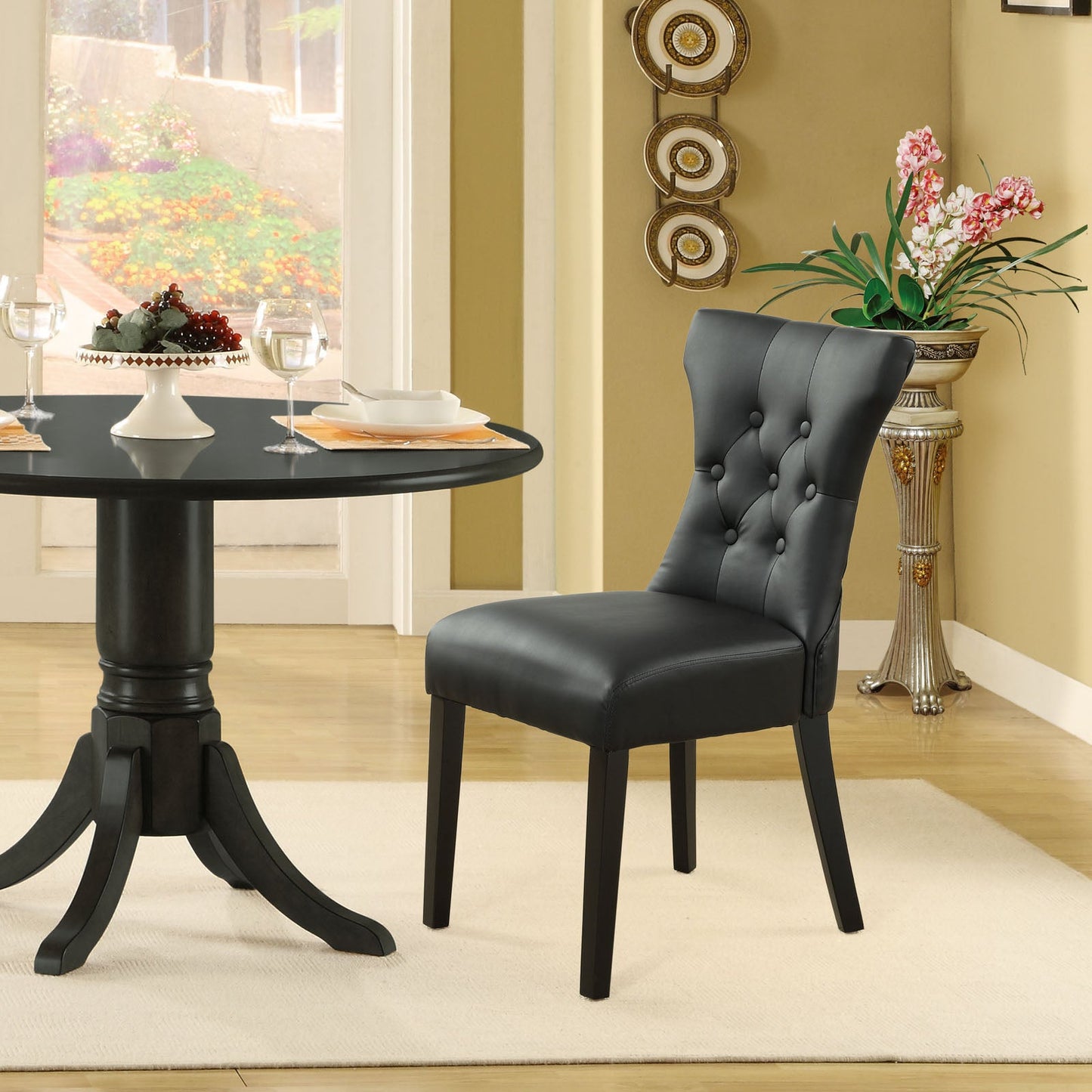 Silhouette Dining Vinyl Side Chair by Modway