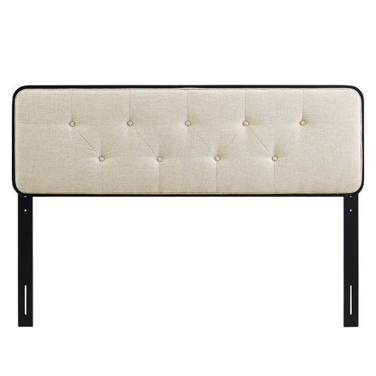 Collins Tufted Fabric and Wood King Headboard by Modway