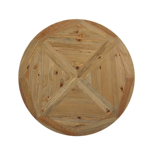 Column 47" Round Pine Wood Dining Table by Modway