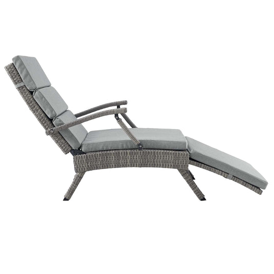 Envisage Chaise Outdoor Patio Wicker Rattan Lounge Chair by Modway