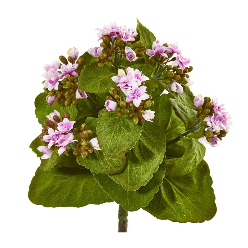 8" Kalanchoe Artificial Bush Flower (Set of 6)